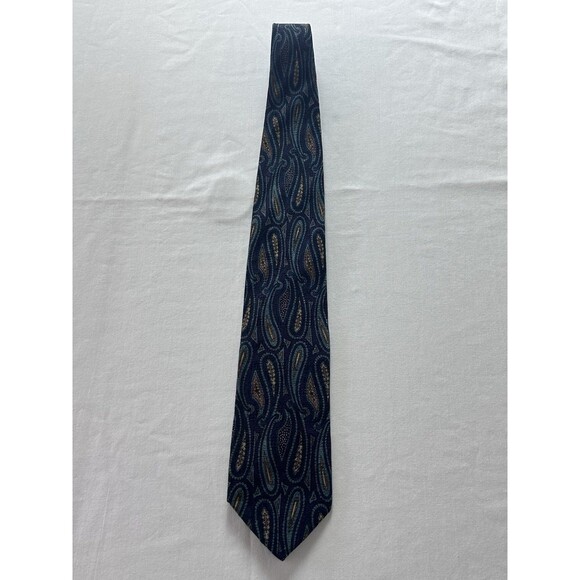 J.Z. Richards Nordstrom Mens Paisley 100‎ % Silk Tie - Picture 2 of 4